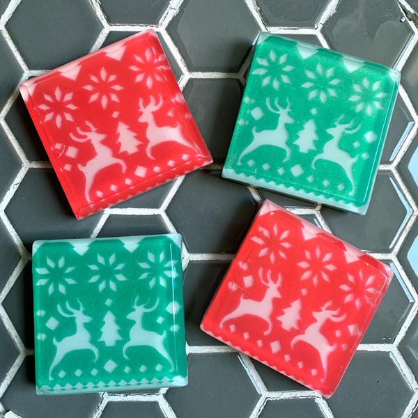 Festive Christmas Sweater soaps - hygge gifts from Soapso